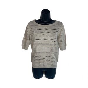 Falconeri Sweater 1/4 Sleeve Size 2 Glitter